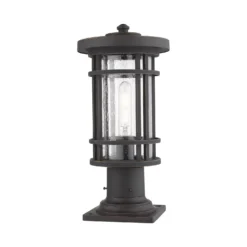 Z-Lite Jordan 16 Inch Tall Outdoor Pier Lamp -LumeLux Shop Z Lite 570PHM 533PM ORB AT 4