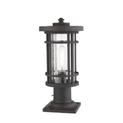 Z-Lite Jordan 16 Inch Tall Outdoor Pier Lamp -LumeLux Shop Z Lite 570PHM 533PM ORB AT 6
