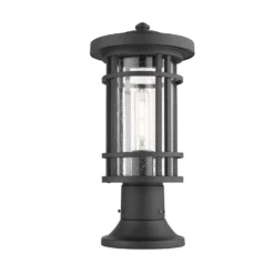 Z-Lite Jordan 16 Inch Tall Outdoor Pier Lamp -LumeLux Shop Z Lite 570PHM 553PM BK AT 6
