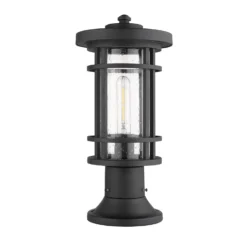 Z-Lite Jordan 16 Inch Tall Outdoor Pier Lamp -LumeLux Shop Z Lite 570PHM 553PM BK NL 7