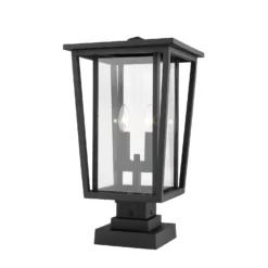 Seoul 20 Inch Tall 2 Light Outdoor Pier Lamp By Z-Lite