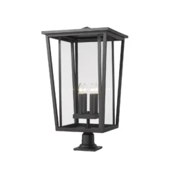 Seoul 32 Inch Tall 4 Light Outdoor Pier Lamp By Z-Lite