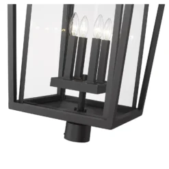Seoul 30 Inch Outdoor Post By Z-Lite -LumeLux Shop Z Lite 571PHXXLR BK AT 6