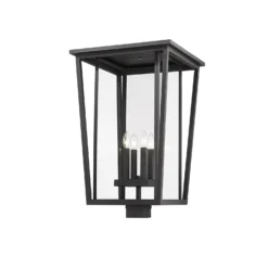 Seoul 29 Inch Outdoor Post By Z-Lite -LumeLux Shop Z Lite 571PHXXLS BK AT 5