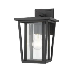 Z-Lite Seoul 11 Inch Tall Outdoor Wall Light -LumeLux Shop Z Lite 571S BK