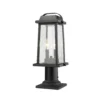 Millworks 18 Inch Tall 2 Light Outdoor Pier Lamp By Z-Lite