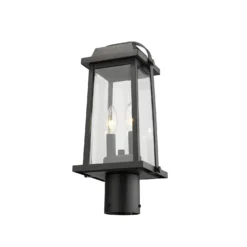Millworks 16 Inch Tall 2 Light Outdoor Post Lamp By Z-Lite