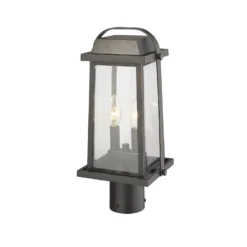 Millworks 16 Inch Tall 2 Light Outdoor Post Lamp By Z-Lite -LumeLux Shop Z Lite 574PHMR ORB AT 6