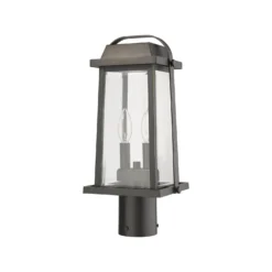 Millworks 16 Inch Tall 2 Light Outdoor Post Lamp By Z-Lite -LumeLux Shop Z Lite 574PHMR ORB NL 7
