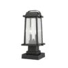 Millworks 17 Inch Tall 2 Light Outdoor Pier Lamp By Z-Lite
