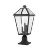 Talbot 22 Inch Tall 3 Light Outdoor Pier Lamp By Z-Lite