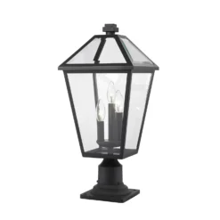 Talbot 22 Inch Tall 3 Light Outdoor Pier Lamp By Z-Lite