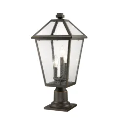 Talbot 22 Inch Tall 3 Light Outdoor Pier Lamp By Z-Lite - Clearance Special