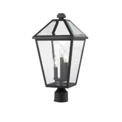 Talbot 20 Inch Tall 3 Light Outdoor Post Lamp By Z-Lite