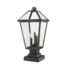 Talbot 21 Inch Tall 3 Light Outdoor Pier Lamp By Z-Lite