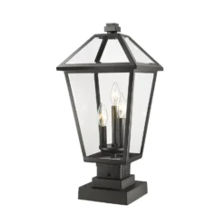 Talbot 21 Inch Tall 3 Light Outdoor Pier Lamp By Z-Lite
