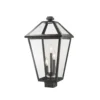 Talbot 22 Inch Tall 3 Light Outdoor Post Lamp By Z-Lite
