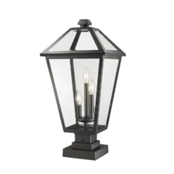 Talbot 25 Inch Tall 3 Light Outdoor Pier Lamp By Z-Lite