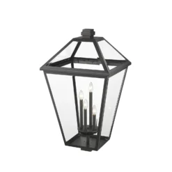 Talbot 33 Inch Outdoor Post By Z-Lite -LumeLux Shop Z Lite 579PHXLXS BK AT 5