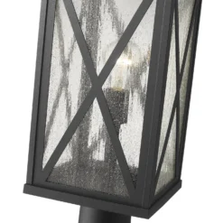 Z-Lite Brookside 21 Inch Tall Outdoor Pier Lamp -LumeLux Shop Z Lite 583PHBR 533PM BK AT 6