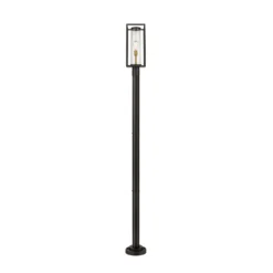Z-Lite Dunbroch 95 Inch Tall Outdoor Post Lamp -LumeLux Shop Z Lite 584PHMR 567P DBZ AT 4