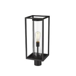 Z-Lite Dunbroch 21 Inch Tall Outdoor Post Lamp -LumeLux Shop Z Lite 584PHMR BK AT 5