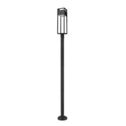 Z-Lite Barwick 100 Inch Tall LED Outdoor Post Lamp -LumeLux Shop Z Lite 585PHBR 567P BK LED NL 7