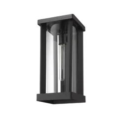 Z-Lite Glenwood 16 Inch Tall Outdoor Wall Light -LumeLux Shop Z Lite 586M BK NL 7