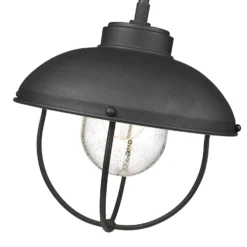 Z-Lite Ansel 10 Inch Tall Outdoor Hanging Lantern -LumeLux Shop Z Lite 590P BK AT 6