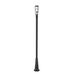 Z-Lite Helix 113 Inch Outdoor Post -LumeLux Shop Z Lite 591PHB 519P BK AT 5