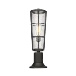 Z-Lite Helix 22 Inch Tall Outdoor Pier Lamp -LumeLux Shop Z Lite 591PHB 553PM BK AT 5