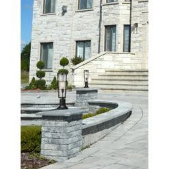 Z-Lite Helix 22 Inch Tall Outdoor Pier Lamp -LumeLux Shop Z Lite 591PHB 553PM BK RS 3