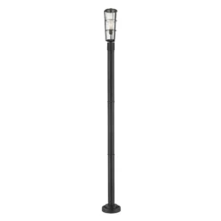 Z-Lite Helix 93 Inch Outdoor Post -LumeLux Shop Z Lite 591PHB 567P BK AT 5