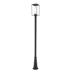 Z-Lite Sheridan 116 Inch Outdoor Post -LumeLux Shop Z Lite 595PHBR 519P BK AT 5