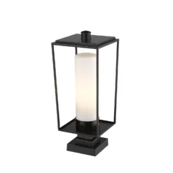 Z-Lite Sheridan 24 Inch Tall Outdoor Pier Lamp -LumeLux Shop Z Lite 595PHBS SQPM BK AT 5