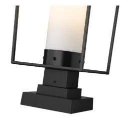 Z-Lite Sheridan 24 Inch Tall Outdoor Pier Lamp -LumeLux Shop Z Lite 595PHBS SQPM BK AT 6