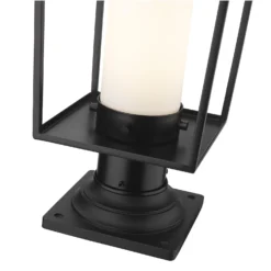 Z-Lite Sheridan 17 Inch Outdoor Post -LumeLux Shop Z Lite 595PHMR 533PM BK AT 6