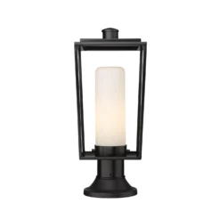 Z-Lite Sheridan 17 Inch Outdoor Post -LumeLux Shop Z Lite 595PHMR 553PM BK AT 4