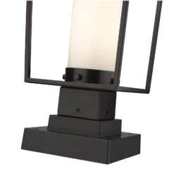 Z-Lite Sheridan 19 Inch Tall Outdoor Pier Lamp -LumeLux Shop Z Lite 595PHMS SQPM BK AT 6