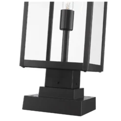 Z-Lite Nuri 23 Inch Tall Outdoor Pier Lamp -LumeLux Shop Z Lite 596PHBS SQPM BK AT 6
