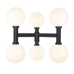 Laurent 34 Inch Tall 6 Light Outdoor Post Lamp By Z-Lite -LumeLux Shop Z Lite 597BP6 BK AT 4