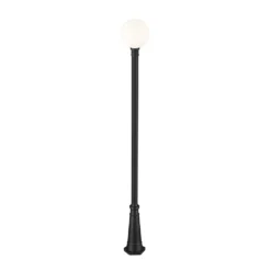 Z-Lite Laurent 109 Inch Tall Outdoor Post Lamp -LumeLux Shop Z Lite 597PHB 519P BK AT 4