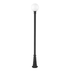 Z-Lite Laurent 109 Inch Tall Outdoor Post Lamp -LumeLux Shop Z Lite 597PHB 519P BK NL 7