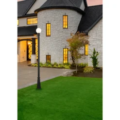 Z-Lite Laurent 109 Inch Tall Outdoor Post Lamp -LumeLux Shop Z Lite 597PHB 519P BK RS 3