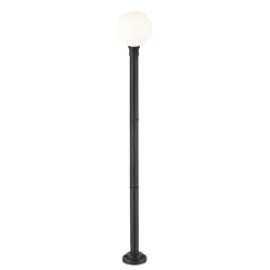 Z-Lite Laurent 89 Inch Tall Outdoor Post Lamp -LumeLux Shop Z Lite 597PHB 567P BK AT 4