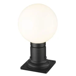 Z-Lite Laurent 13 Inch Tall Outdoor Pier Lamp -LumeLux Shop Z Lite 597PHM 533PM BK AT 5