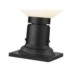 Z-Lite Laurent 13 Inch Tall Outdoor Pier Lamp -LumeLux Shop Z Lite 597PHM 533PM BK AT 6