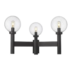 Laurent 18 Inch Tall 3 Light Outdoor Post Lamp By Z-Lite -LumeLux Shop Z Lite 599MP3 BK AT 4