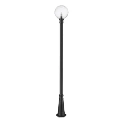 Z-Lite Laurent 109 Inch Tall Outdoor Post Lamp -LumeLux Shop Z Lite 599PHB 519P BK NL 7