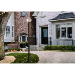 Z-Lite Laurent 109 Inch Tall Outdoor Post Lamp -LumeLux Shop Z Lite 599PHB 519P BK RS 3